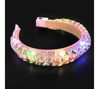 Colexy Diadema Iluminada con Tres Modos de Luz, Diademas Iluminadas Banda Cómodo de Llevar, Diadema Luminosa con LED Muestra Tu Belleza, Diadema Luminosa Fiesta, Festival, Decoración de Boda (Ondas)