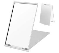 Colexy Espejo de Mano 10x7 cm Espejo de Bolsillo Espejo Cosmético Portátil Espejo de Mano Plegable Espejo Ultrafino y Duradero para Viajes Oficina Afeitado Camping y Maquillaje