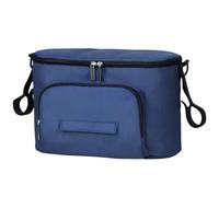 Colexy Organizador universal para cochecito de bebé, bolsa multifunción, resistente al agua, con cierre de velcro, correas de hombro ajustables, bolsas organizadoras para pañales, biberones, azul