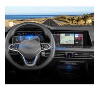 Coleya 2 Piezas Protectores de Pantalla Compatible con VW Golf 8 2020-2024, Película Protectora de Pantalla de Vidrio Templado 9H Anti-raspado para Navegación y Salpicadero (10"+10.25")