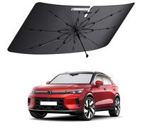 Coleya Parasol Paraguas para Coche Compatible con VW T-Roc 2018-2025, Accesorios VW T-Roc Parasol para Parabrisas Delantero de Coche, Protección Solar, Protección UV, Plegable