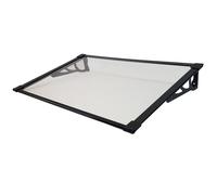 Colgadizo Haustürvordach Pultvordach Aluminio 120 X 80CM Türdach Negro Haustür