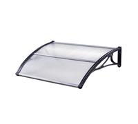 Colgadizo Puerta Principal para Techos Pultvordach Casa Entrada 120 x 75cm Negro