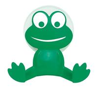 Colgador con ventosa Rana (Número de ganchos: 2 ud., Verde, 1 ud.)
