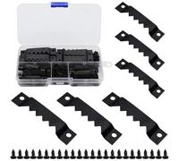 Colgador Cuadros 40 x 7mm y 55 x 13mm 100 Piezas Marco de Fotos Ganchos Durable con 200 Tornillos Se Utiliza para Marcos de Fotos Obras de Arte Señalización Reloj de Pared