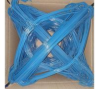 Colgador de Alambre de Acero Azul Colgador de lavandería desechable Colgador de tintorería, 2,2 mm de diámetro, Longitud 40 cm/15,7 pulgadas-50/100/200 Paquetes (Color : 50packs)