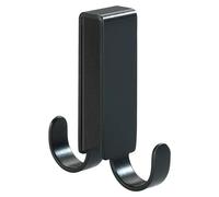 Colgador de baño Vieste (L x Al: 5,5 x 7 cm, Número de ganchos: 2 ud., Negro)