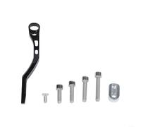 Colgador de cadena de bicicleta de carretera hecho de aleación de aluminio y acero para un rendimiento fiable con sistemas de cadena dual 39-53T y 34-50T (negro)