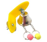Colgador de campanilla de pájaro, 7,5 x 5 x 12 cm, musical interactivo, equipo de ejercicio físico, pinzones caique, gris africano, senegal, cuáqueros, canarios, aviario, perca, actividad