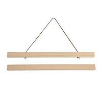 Colgador de carteles de madera, marco magnético para colgar impresiones de arte, fotos y lienzos; madera de pino de alta calidad con imanes integrados; fácil de colocar en la pared (40*2,1)