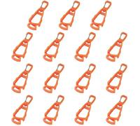Colgador de Clip for Guantes for Exteriores, Gancho anticaída Multiusos, Soporte Trabajo para Mochilas, Cinturones(15Pcs Orange)