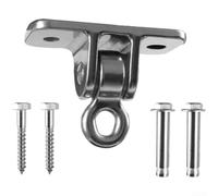 Colgador de columpio resistente de acero inoxidable 304 con rotación suave para gimnasio, yoga, boxeo, saco de arena, soporte de montaje de viga, plata, 850 kg (D)
