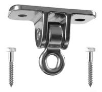 Colgador de columpio resistente de acero inoxidable 304 con rotación suave para gimnasio, yoga, boxeo, saco de arena, soporte de montaje de viga, plata, 850 kg (B)