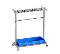 Colgador De Escoba Y Fregonas,Soporte Para Escobas Y Fregonas,Carro De Limpieza Multifunción Profesional,Carro Herramientas Limpieza Limpieza Mantenimiento Piso,Con Fregadero Bandeja,Para Hogar,Cocina