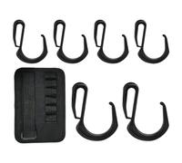 Colgador de ganchos para sombrilla de playa - Soporte para sombrilla de 6,3 cm | 6 ganchos parasombrilla, gancho antideslizante para barra de anclaje de patio trasero, para de fácil instalación