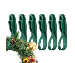 Colgador de guirnaldas navideñas: Correas de Navidad Reutilizables, con Las Superficies, Fuerte Agarre para una colocación Segura y de calcetín de Navidad | barandillas, repisas de Chimenea