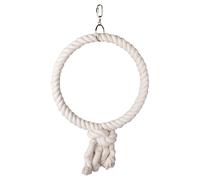 Colgador De Jaula De Flamenco De Algodón Para Loro Juguete Anillo Blanco