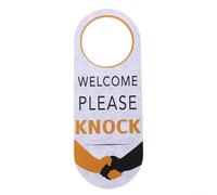 Colgador de letrero de puerta de PVC con aviso de no molestar de doble cara, diseñado para uso a largo plazo en hoteles, oficinas y clubes sin molestias (B)