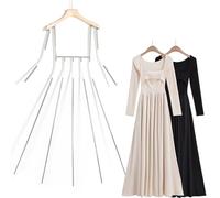 Colgador de maniquí colgantes de vestimenta larga para mujeres puede ajustable telescópico, forma de maniquí de forma de cuerpo para fotografía, perchas de torso para boutique, montaje de pared