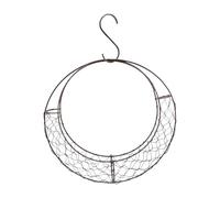 Colgador De Material Para Anidación De Pájaros, Metal En Forma De Luna, Jaula De Relleno De Alambre Para Refugio De Colibríes, Marco Decorativo De Corona, Soporte Para Colgar En Jardín Naturalista, Pa