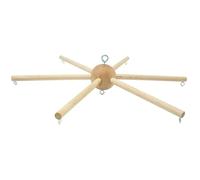 Colgador de móvil para Cuna carillones de Viento de Seis Patas Colgador de móvil de Madera Colgador de móvil para Dormitorio de bebé móviles de Techo decoración de Juguetes para recién Nacidos