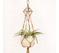 Colgador De Para Plantas - Cordón Colgante Bohemio Para Macetas, Eslinga Para Plantas De Cuerda Tejida Hecha A Mano Para Interiores Y Exteriores | Macetero De Pared Decorativo Tejido Resistent