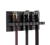 Colgador de Pared para Cinturones,Organizador de Madera Ahorra Espacio para Corbata | Perchero para Corbatas Organizador de Armario | Soporte para Cinturones y Corbatero, para Parejas, Familias, Amig