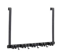 Colgador De Pared Para Escobas - Organizador De Almacenamiento De Escobas Con Montaje En Puerta De Acero Inoxidable | Colgador De Pared De Escoba Para Cuarto De Servicio De Larga Duración, Organizador