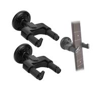 Colgador de pared para guitarra, paquete de 2 perchas para guitarras individuales, bajos, ganchos de montaje en pared ABS con tornillo para bajo, mandolina, banjo, violín