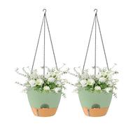 Colgador De Plantas-riego Automático Con Cestas De Depósito, 2 Piezas De Macetas Para Plantas De Flores Para Jardines | Para Interiores Y Exteriores, Pared Del Hogar, Ventana, Sala De Estar, Dormitori