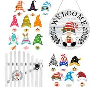 Colgador de puerta de, accesorios intercambiables reutilizables de madera, letrero de bienvenida de, para familiares, amigos, hombres, mujeres, vacaciones, porche, hogar, jardín, interior