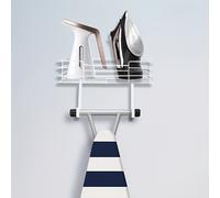 Colgador de Tabla de Planchar de Metal para en la Pared, Soporte para Plancha y Tabla de Planchar, Decoración y Almacenamiento para Lavandería con Gran Almacenamiento