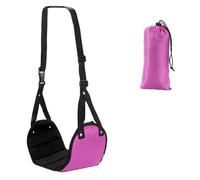 Colgador de viaje for reposapiés avión, hamaca hecha con espuma viscoelástica, Muebles De Jardín, silla colgante, columpio for acampar(Rose red)