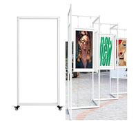 Colgador Expositor Plegable Para Pintura, Portátil Caballete De Exhibición, Caballete Pintura, Soporte Fotos, Información Publicitario, Para Carteles, Exhibiciones De Arte(White,100x240(39.4x94.5in))