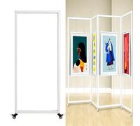 Colgador Expositor Plegable Para Pintura, Soportes Caballete Pintura De Exhibición, Soporte Fotos, Pantalla Portatil Extensible, Pizarra De Fotos Plegable(White,100x180(39.4x70.9in))