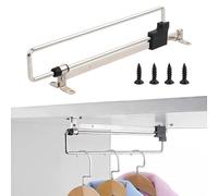 Colgador Extensible de Perchas para Ropa Barra Armario Extensible Percheros Extraibles Barra de Armario para Colgar Ropa Colgador extraíble de Perchas para Armario o vestidor (300MM)
