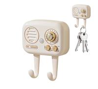 Colgador llave para pared - 8,3 × 5,8 cm Alerta de audio del organizador, recordatorio de volumen ajustable con ganchos para la entrada | Almacenamiento de pared para la cocina de salón garaje halway