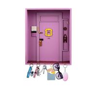 Colgador llaves Friends, Friends Key Holder Soporte llaves Friends de Madera Cuelga llaves Friends Llavero Decorativo Pared, para Sala de Estar, Oficina, Amantes de la Serie de Televisión (Violeta)