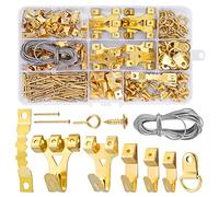 Colgador para Cuadros Kit, DazSpirit 250pcs Marco de Fotos Ganchos, Cuelga Cuadros Resistente para Colgar Apoya 10lb-75lb Para Colgar Cuadros Marcos de Fotos Espejo Punto de Cruz