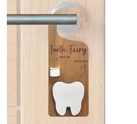 Colgador para dientes de bebé, almacenamiento de madera con para dinero, almacenamiento para decoración de habitación infantil y recuerdos