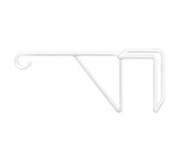Colgador para plantas de valla, gancho de valla resistente, soporte para plantas de pared para interiores, soporte para plantas de valla, elegante color para interiores y exteriores para valla