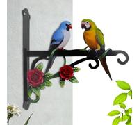 Colgador para Plantas Soporte Metálico Tema Loro Antioxidante