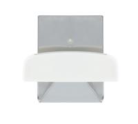 Colgador percha adhesivo acero inoxidable color metalizado / blanco