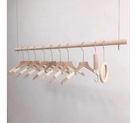 Colgador Perchero Ajustable en Altura de Techo, Estante Colgante con Barra para Ropa Comercial y Tienda (50cm)