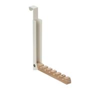 Colgador puerta perchero plegable gancho para ropa 6 ranuras fácil de usar