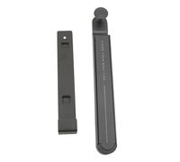 Colgador sobre la puerta, varilla retráctil, gancho plegable, organizador de puerta sin taladro para almacenamiento de toallas de lavandería, aleación de aluminio ligero (Gris)