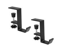 Colgadores Auriculares,2 PCS Soportes de Auriculare Bajo Escritorio Ajustable Soporte de Auriculares de Juego para Escritorios Gancho Colgador de Auriculare Soporte Escritorio