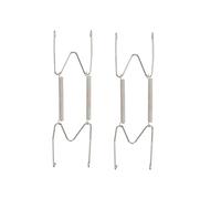 Colgadores de Placas de Pared,2 PCS Invisibles Colgadores de Placa Invisibles Soporte de Gancho de Resorte de Acero Inoxidable Ganchos para placas Decorativas Art 8 pulgadas