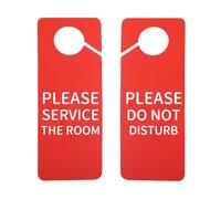Colgadores de puerta de doble cara con texto en inglés "Please Service The Room Do Not Disturb", para hotel (servicio a la habitación del Reino Unido)