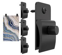 Colgadores de tapiz, 4 perchas para colgar en la pared, abrazaderas para mantas, exhibición de alfombras, clips de pared de metal para colgar